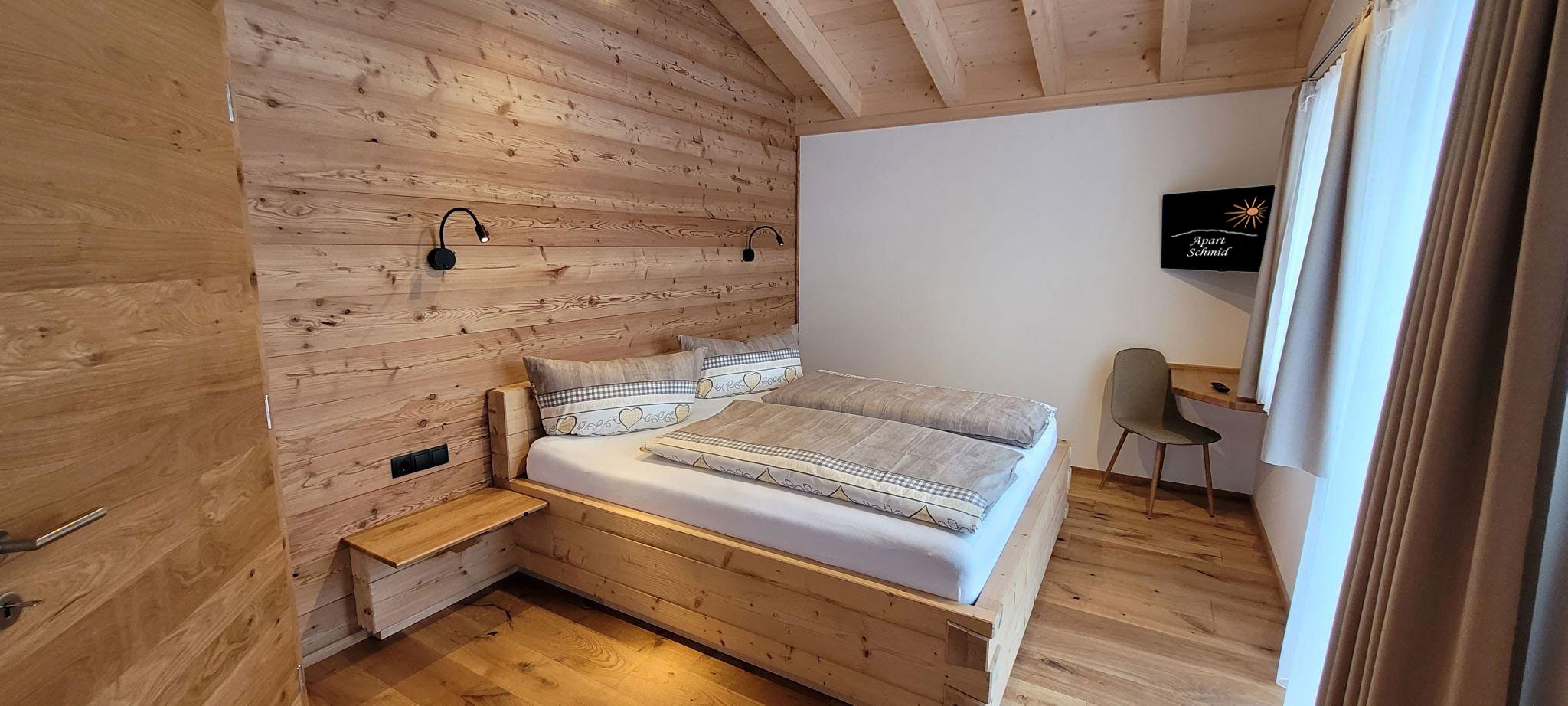 Bedroom of the Venetblick apartment