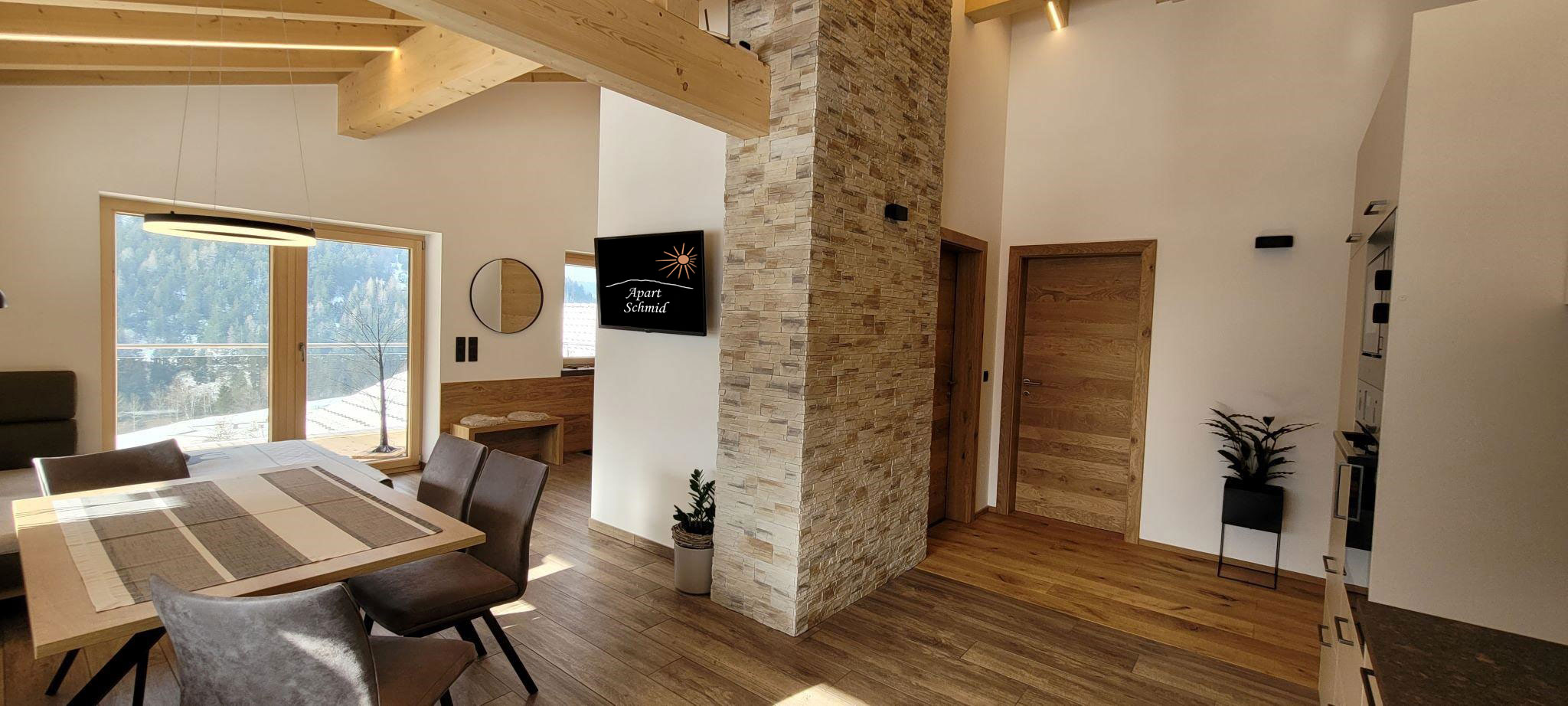 Living kitchen of the Venetblick apartment
